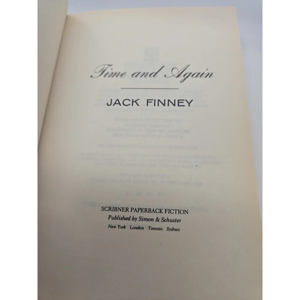 Time and Again by Jack Finney (1995, Trade Paperback)